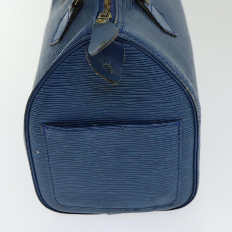 Louis Vuitton Epi Speedy 25 Hand Bag Toledo Blue M43015  85451 - Image 3