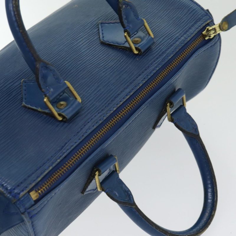 Louis Vuitton Epi Speedy 25 Hand Bag Toledo Blue M43015  85451 - Image 6