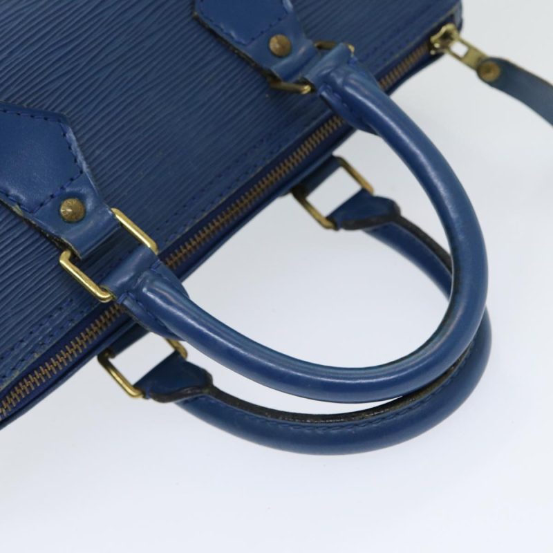 Louis Vuitton Epi Speedy 25 Hand Bag Toledo Blue M43015  85451 - Image 7
