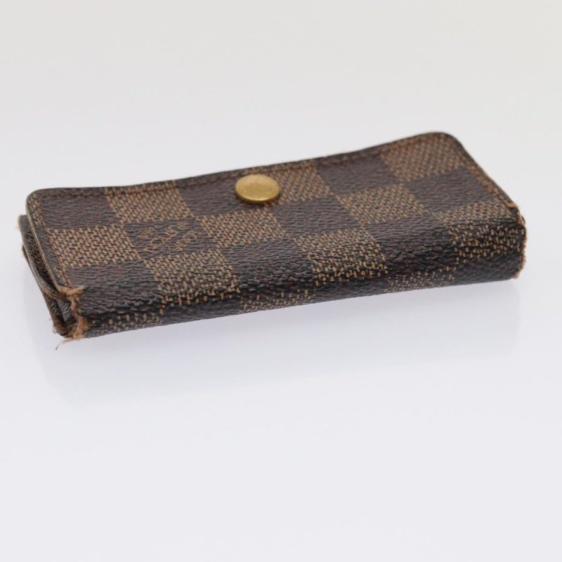 Louis Vuitton Damier Ebene Vernis Key Case 5Set Gray Pomme D'amour  85754 - Image 4