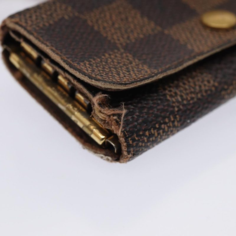 Louis Vuitton Damier Ebene Vernis Key Case 5Set Gray Pomme D'amour  85754 - Image 6