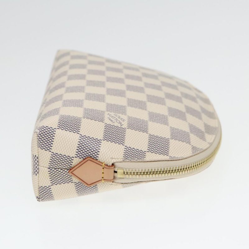 Louis Vuitton Damier Azur Pochette Cosmetic GM Pouch N23346  85775 - Image 4