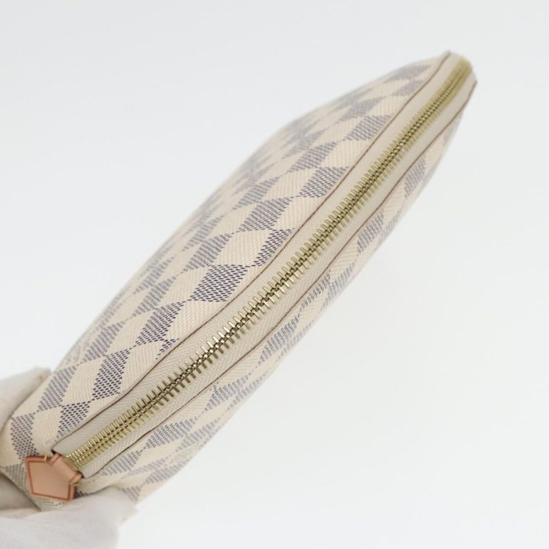 Louis Vuitton Damier Azur Pochette Cosmetic GM Pouch N23346  85775 - Image 5