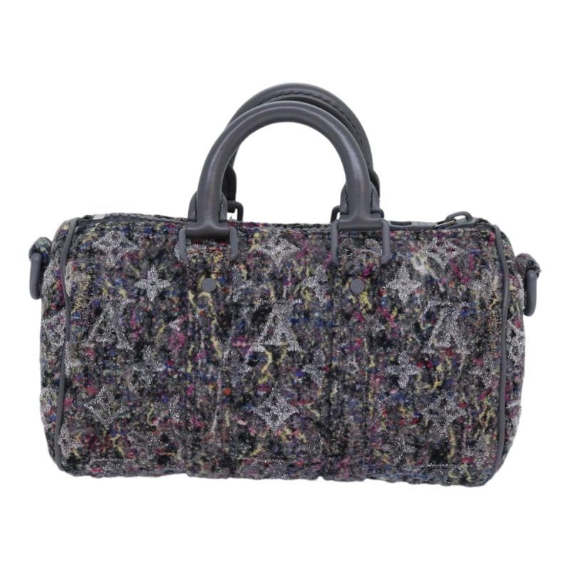 Louis Vuitton Monogram Felt Keepall XS Hand Bag Gray M80821  86001S - Image 2
