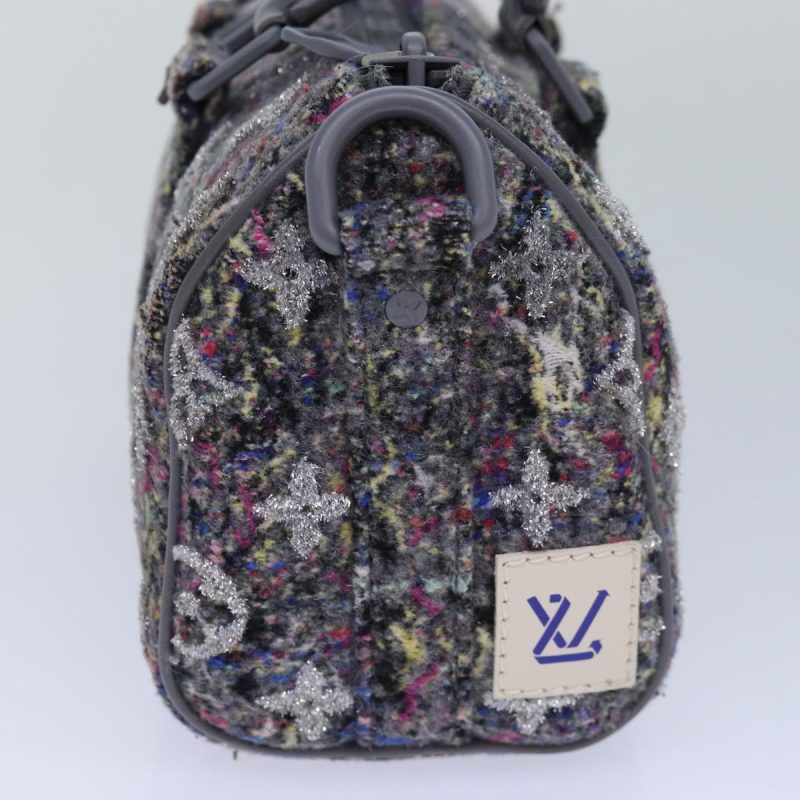 Louis Vuitton Monogram Felt Keepall XS Hand Bag Gray M80821  86001S - Image 3