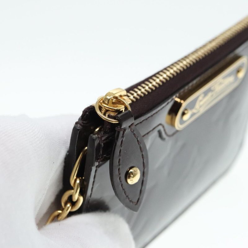 Louis Vuitton Vernis Pochette Cles NM Coin Purse Amarante M93557  86005 - Image 9