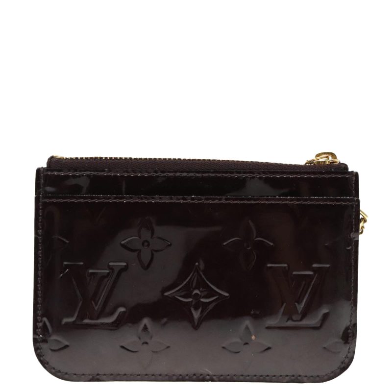Louis Vuitton Vernis Pochette Cles NM Coin Purse Amarante M93557  86005 - Image 2