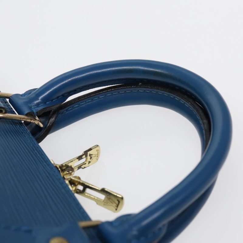 Louis Vuitton Epi Alma Hand Bag Toledo Blue M52145  86063 - Image 8