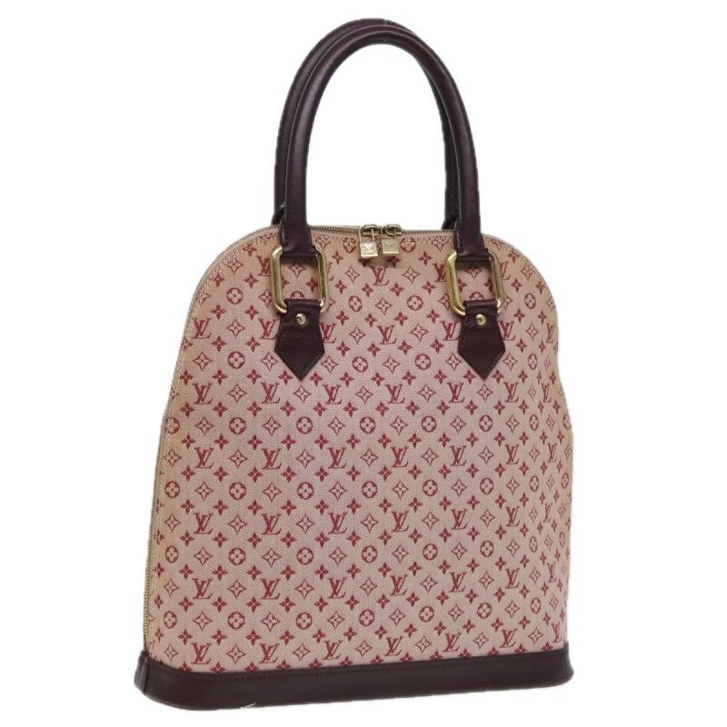 Louis Vuitton Monogram Mini Alma Haut Hand Bag Red M92204  86110