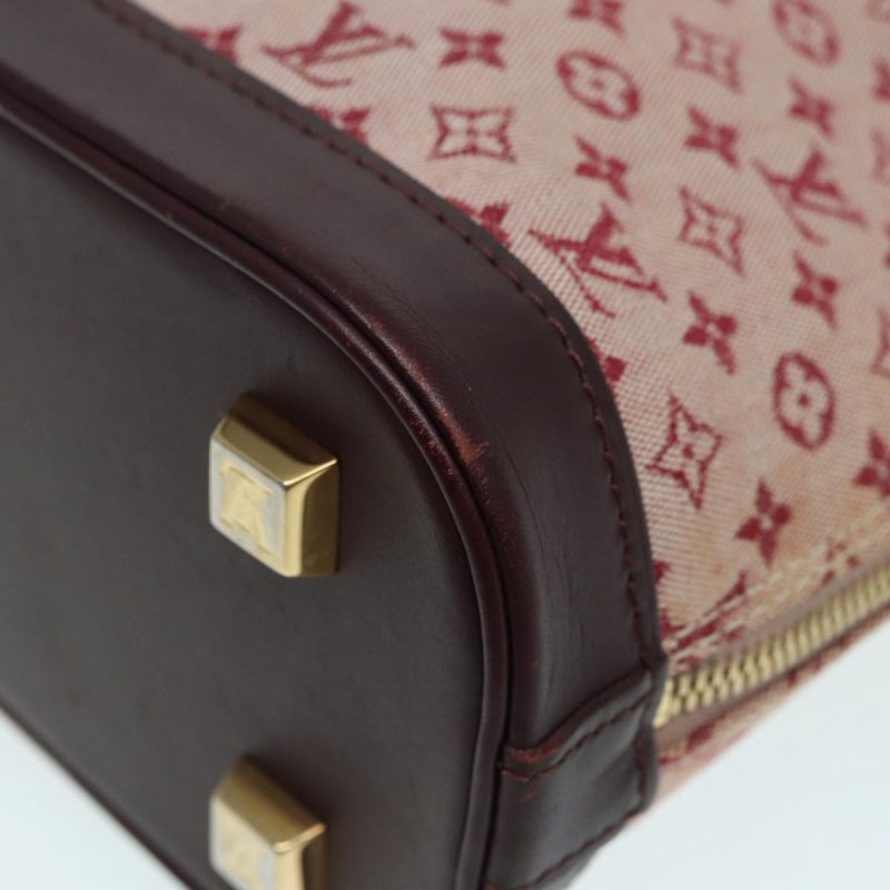 Louis Vuitton Monogram Mini Alma Haut Hand Bag Red M92204  86110 - Image 9