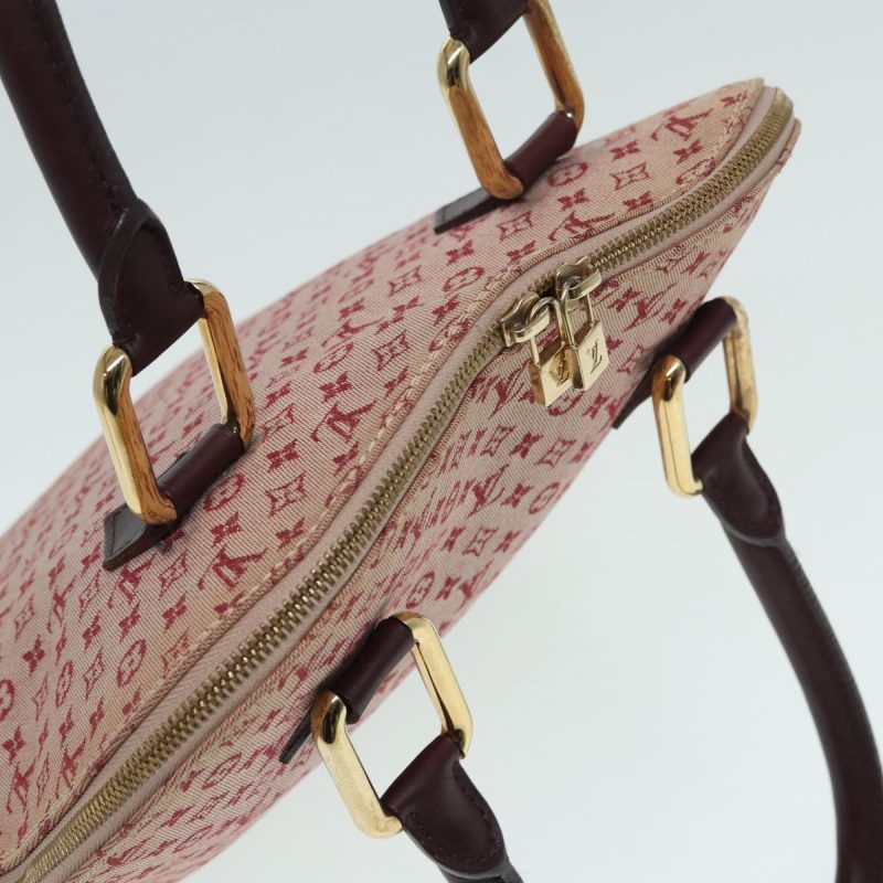 Louis Vuitton Monogram Mini Alma Haut Hand Bag Red M92204  86110 - Image 6