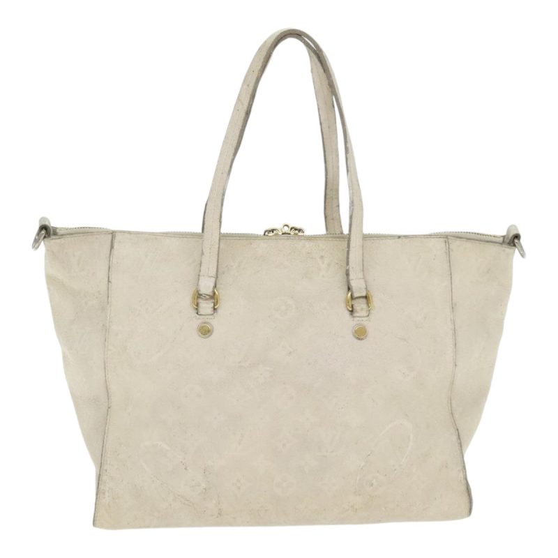 Louis Vuitton Monogram Empreinte Lumineuse PM Tote Bag Neige M93411 Auth 86195 - Image 2