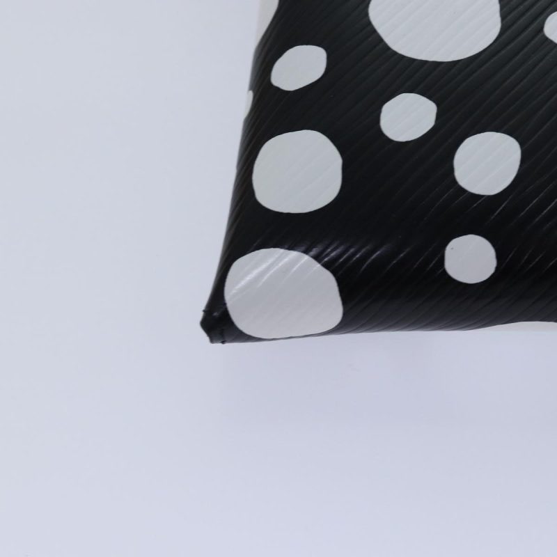 Louis Vuitton Epi Yayoi Kusama Pochette Kirigami Pouch Black M81959 Auth 86284S - Image 10