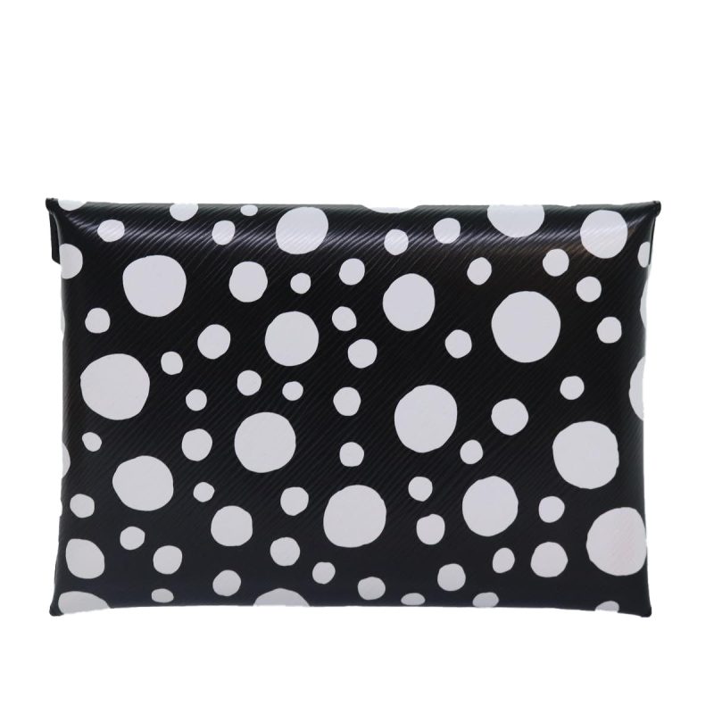 Louis Vuitton Epi Yayoi Kusama Pochette Kirigami Pouch Black M81959 Auth 86284S - Image 3
