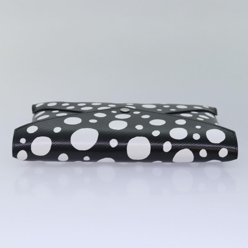 Louis Vuitton Epi Yayoi Kusama Pochette Kirigami Pouch Black M81959 Auth 86284S - Image 6