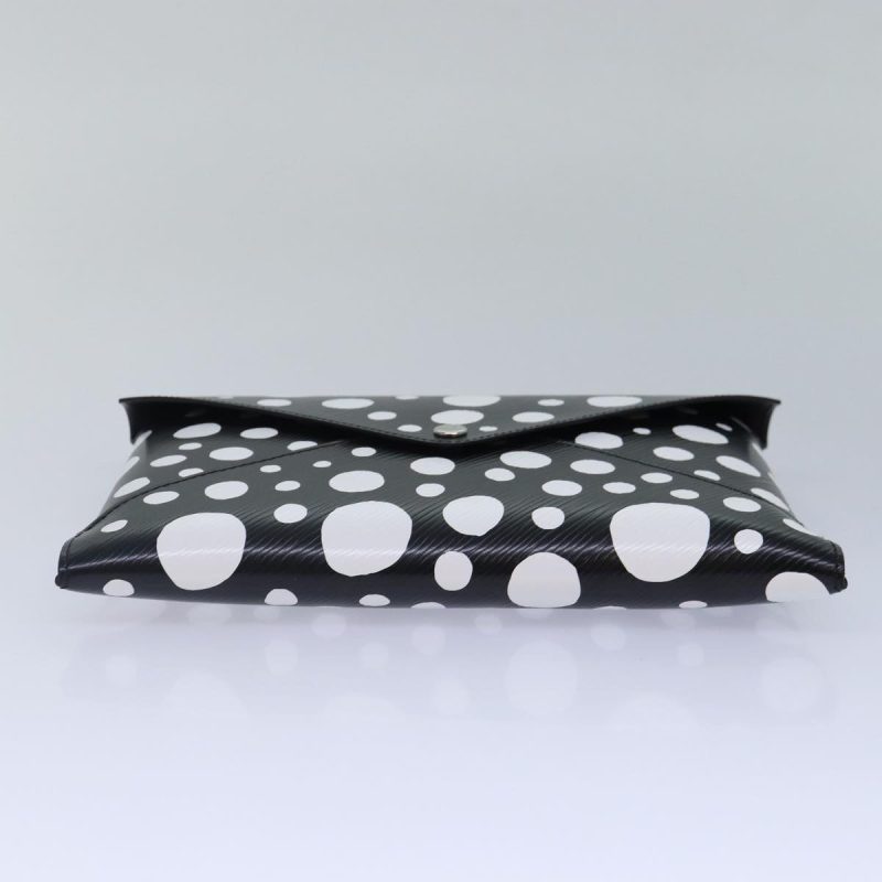 Louis Vuitton Epi Yayoi Kusama Pochette Kirigami Pouch Black M81959 Auth 86284S - Image 7