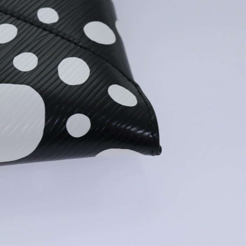 Louis Vuitton Epi Yayoi Kusama Pochette Kirigami Pouch Black M81959 Auth 86284S - Image 9