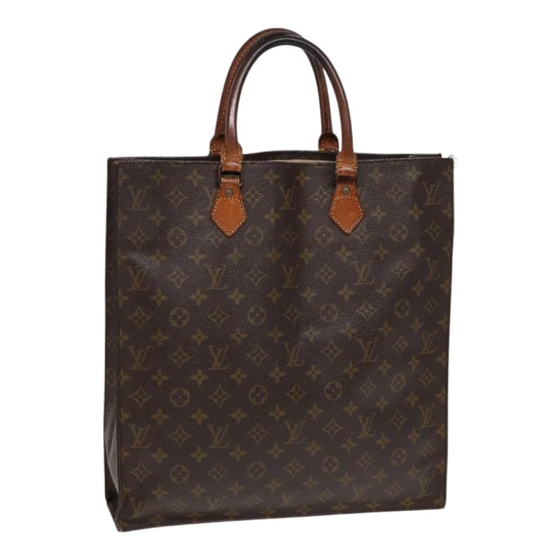 Louis Vuitton Monogram Sac Plat Hand Bag M51140  86401