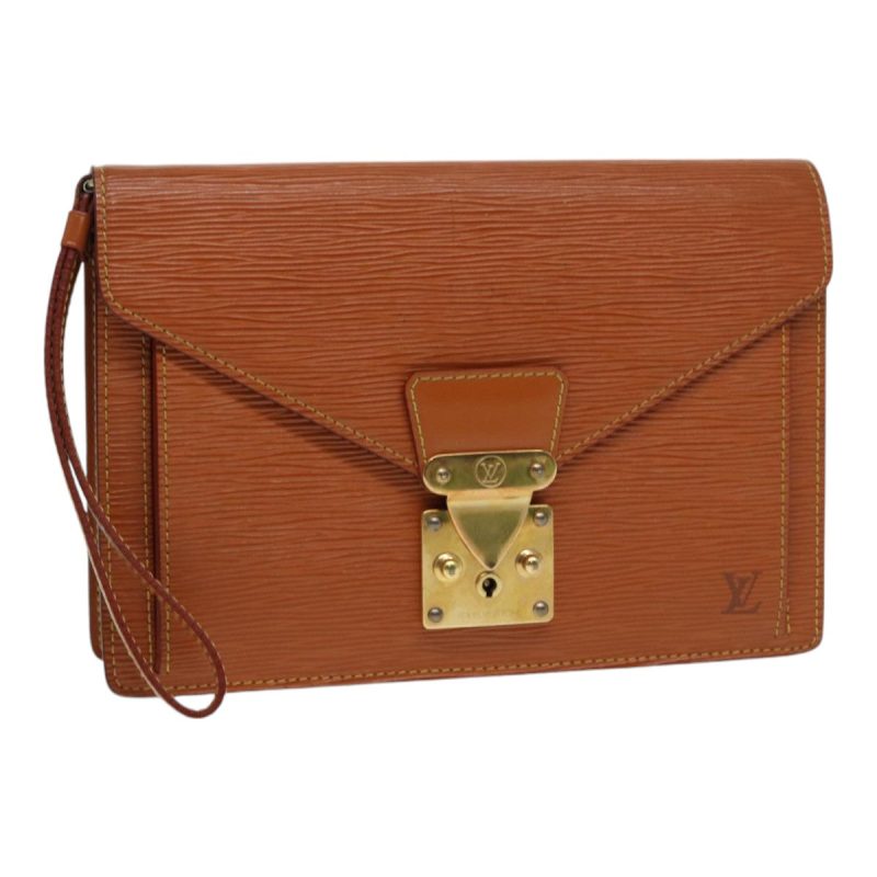 Louis Vuitton Epi Serie Dragonne Hand Bag Zipangu Gold M52618  86508
