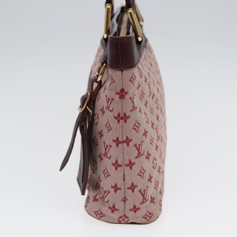 Louis Vuitton Monogram Mini Lucille PM Hand Bag Red M92678  86529 - Image 4