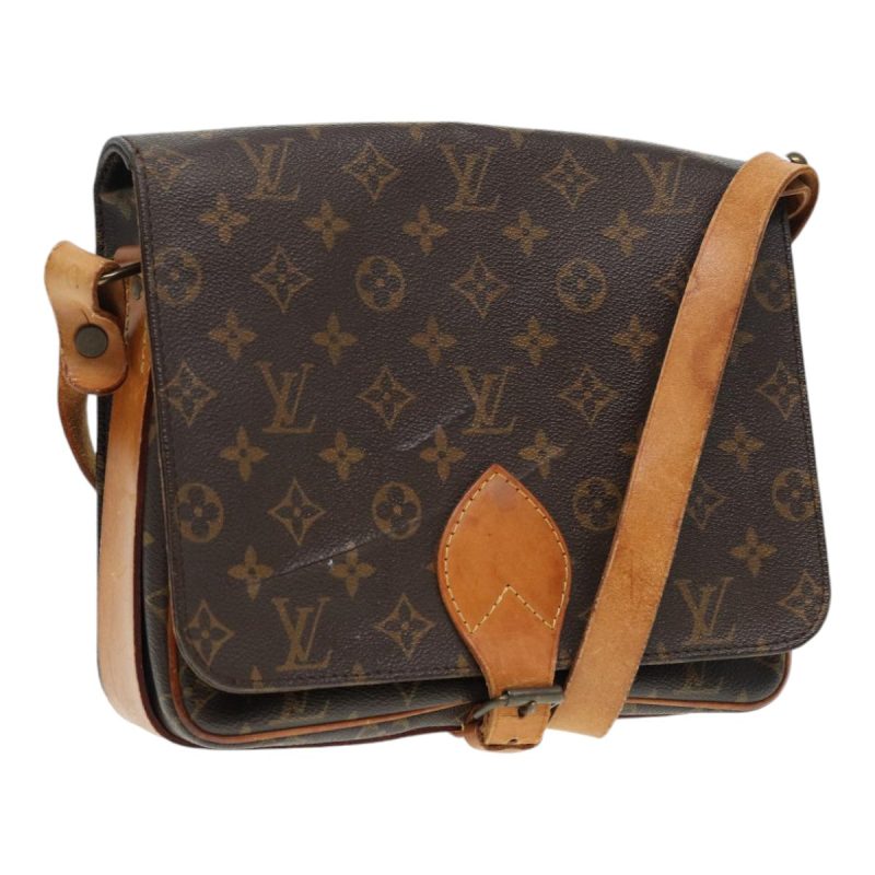 Louis Vuitton Monogram Cartouchiere GM Shoulder Bag M51252  86787