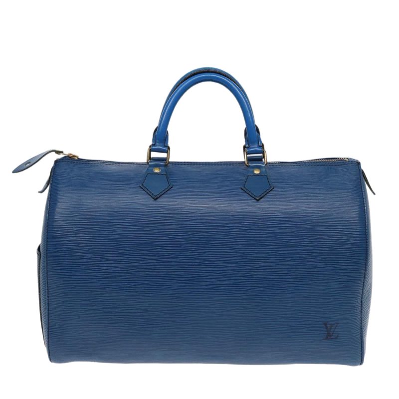 Louis Vuitton Epi Speedy 35 Hand Bag Toledo Blue M42995  86994 - Image 2
