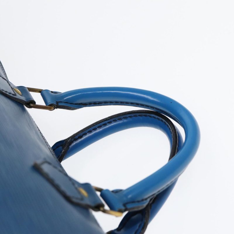 Louis Vuitton Epi Speedy 35 Hand Bag Toledo Blue M42995  86994 - Image 8