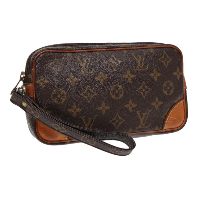Louis Vuitton Monogram Marly Dragonne PM Clutch Bag M51827  87478