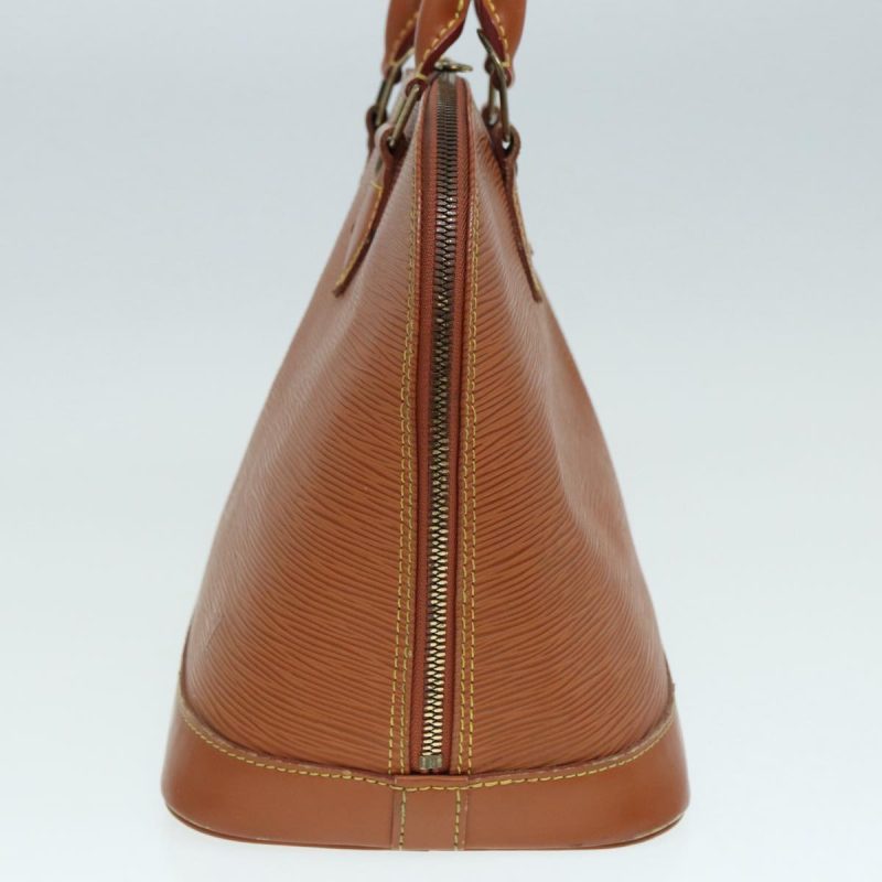 Louis Vuitton Epi Alma Hand Bag Brown Zipangu Gold M52148  87498 - Image 3