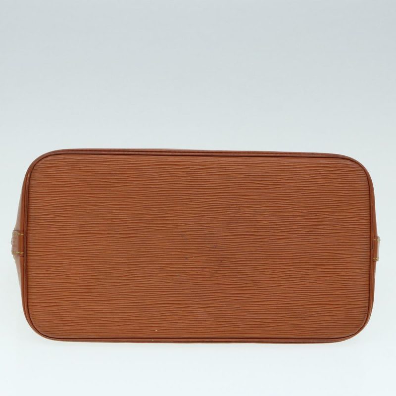 Louis Vuitton Epi Alma Hand Bag Brown Zipangu Gold M52148  87498 - Image 5