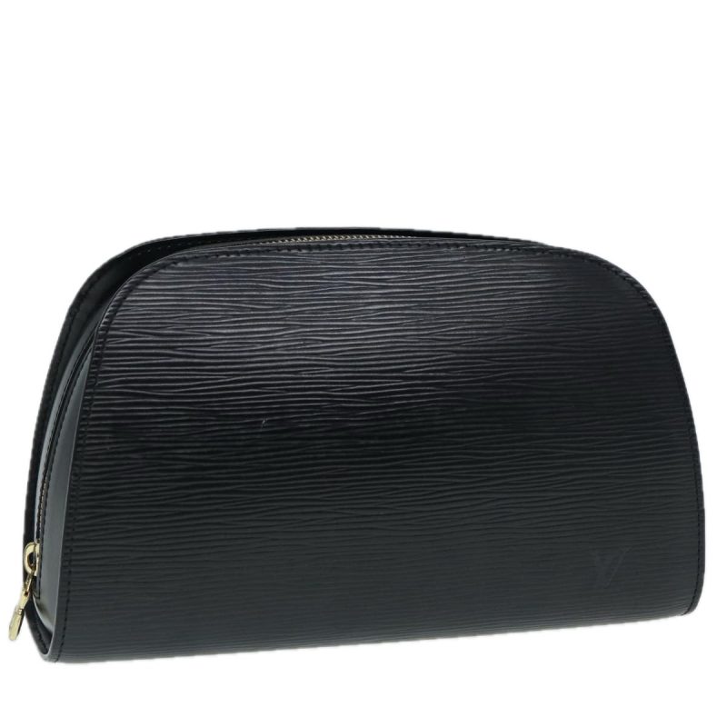 Louis Vuitton Epi Dauphine MM Pouch Black M48452  87789
