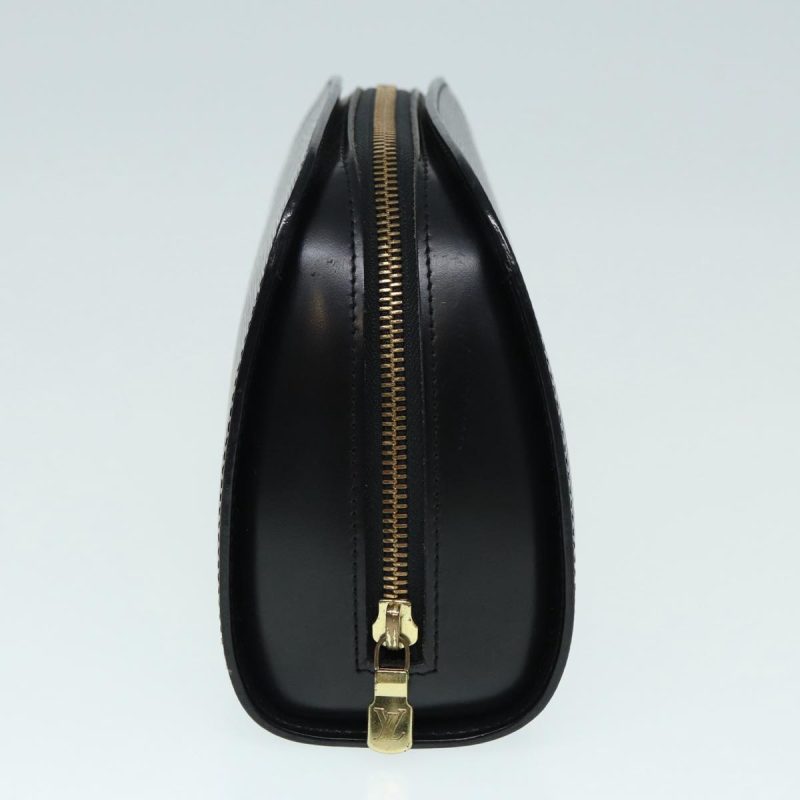 Louis Vuitton Epi Dauphine MM Pouch Black M48452  87789 - Image 4
