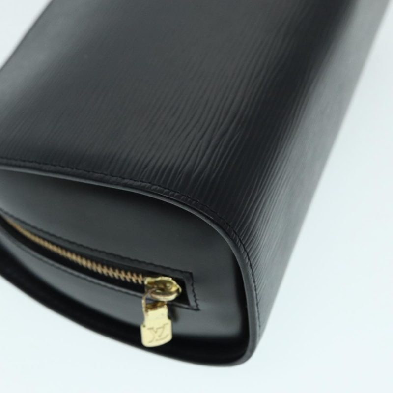 Louis Vuitton Epi Dauphine MM Pouch Black M48452  87789 - Image 7