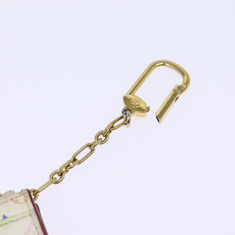 Louis Vuitton Multicolor Pochette Cles NM Coin Purse White M93734  88038 - Image 8