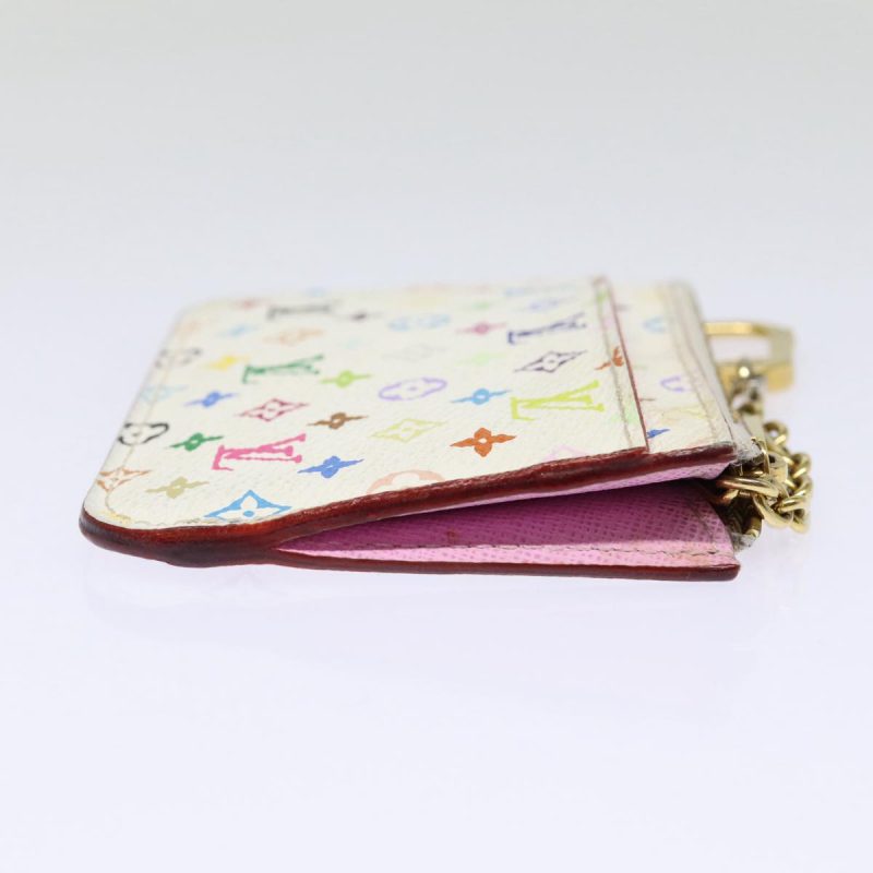 Louis Vuitton Multicolor Pochette Cles NM Coin Purse White M93734  88038 - Image 3