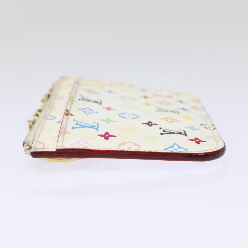 Louis Vuitton Multicolor Pochette Cles NM Coin Purse White M93734  88038 - Image 4