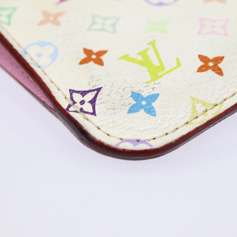 Louis Vuitton Multicolor Pochette Cles NM Coin Purse White M93734  88038 - Image 7