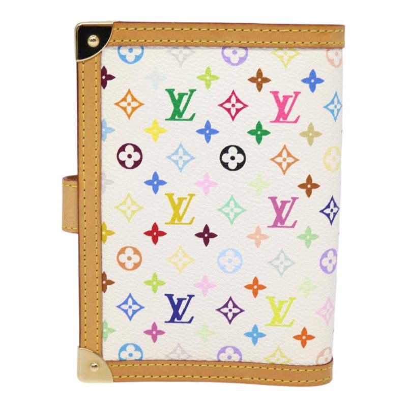 Louis Vuitton Multicolor Agenda PM Day Planner Cover White R21074  88064 - Image 2