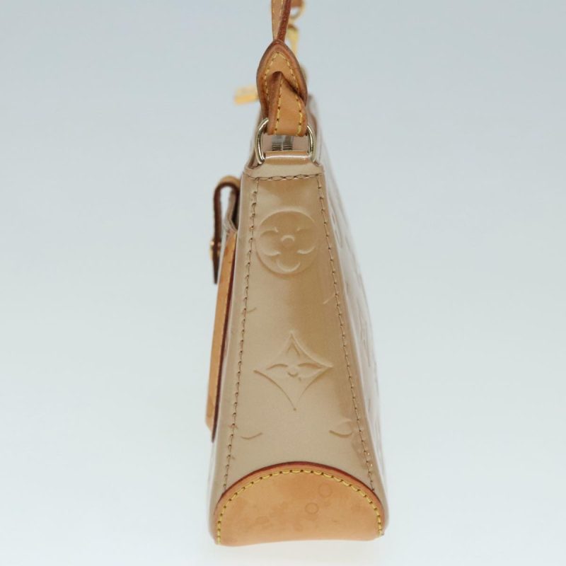 Louis Vuitton Monogram Vernis Mallory Square Pouch Noisette M91197 Auth 88192 - Image 3