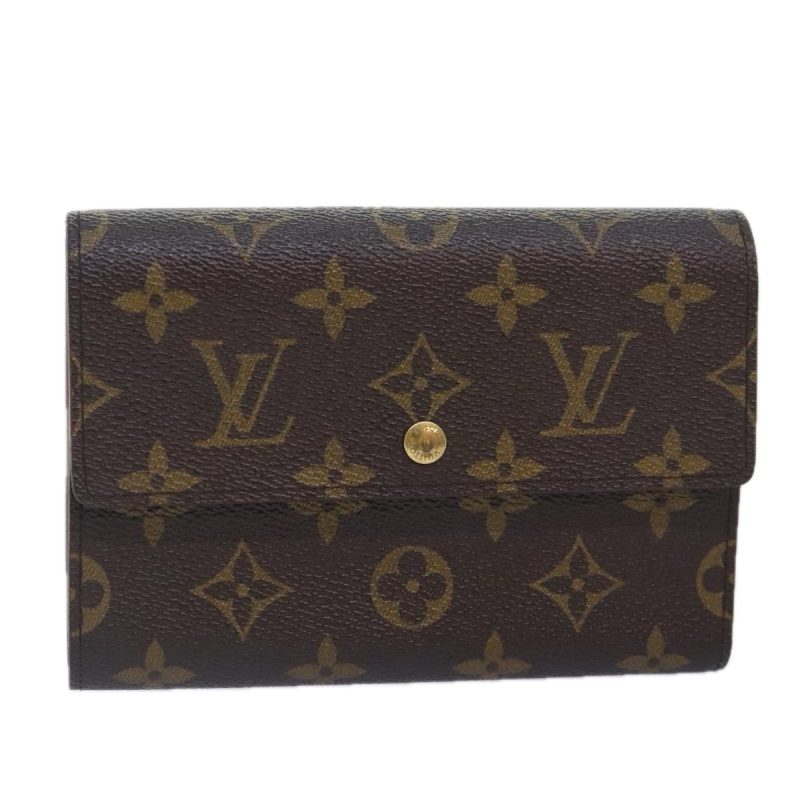 Louis Vuitton Monogram Porte Tresor Etui Papie Wallet M61202  88197