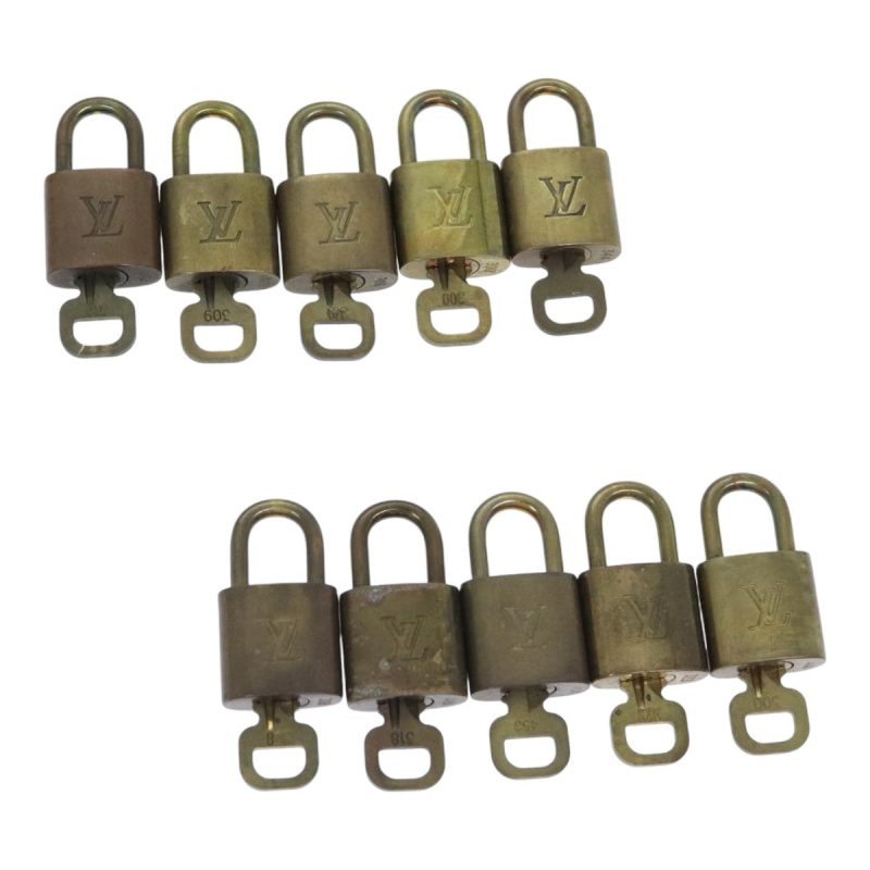 Louis Vuitton Padlock 10set metal Gold Tone  88199