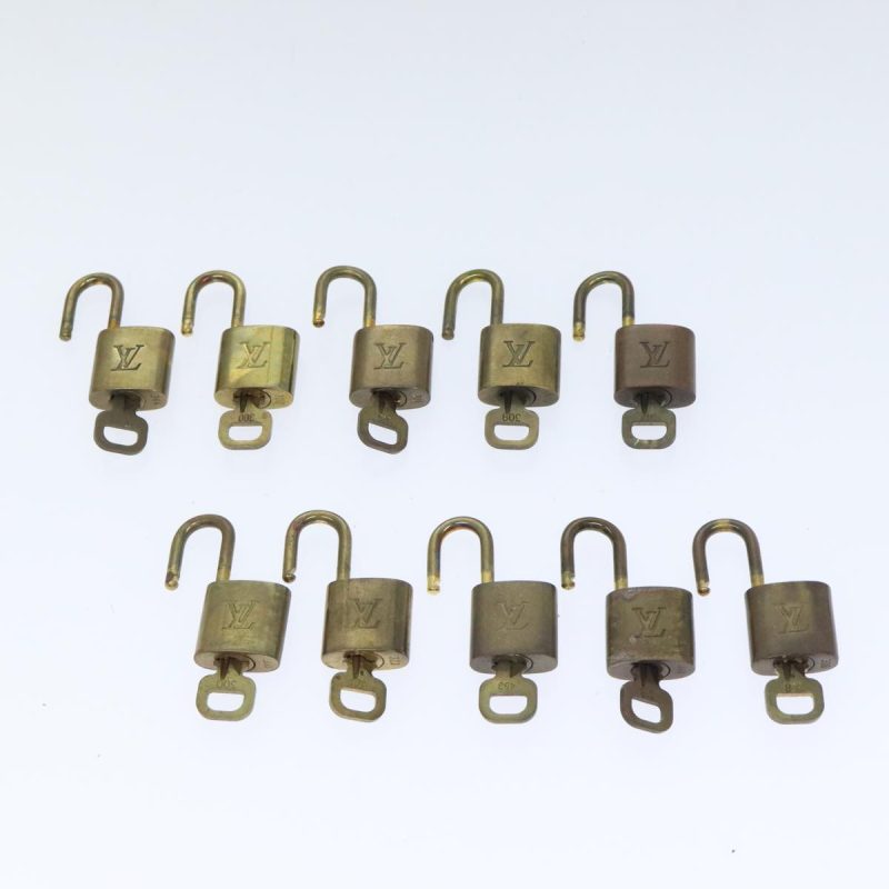 Louis Vuitton Padlock 10set metal Gold Tone  88199 - Image 8