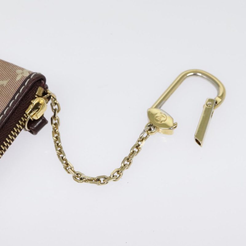 Louis Vuitton Monogram Idylle Pochette Cles Coin Purse Sepia M62996 Auth 88256 - Image 8