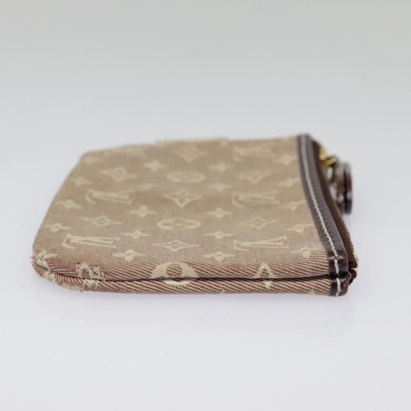 Louis Vuitton Monogram Idylle Pochette Cles Coin Purse Sepia M62996 Auth 88256 - Image 3