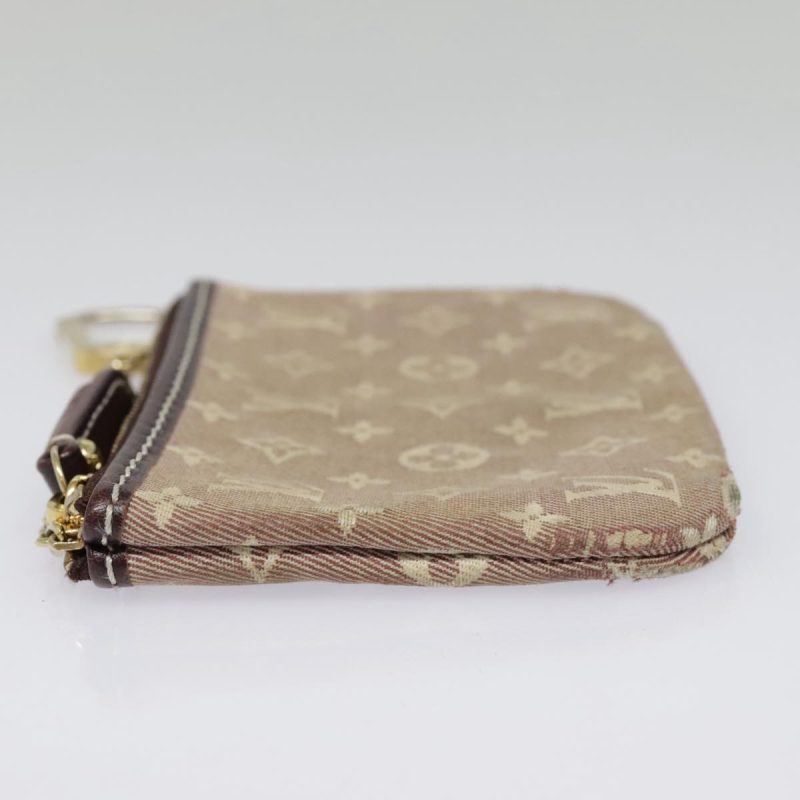 Louis Vuitton Monogram Idylle Pochette Cles Coin Purse Sepia M62996 Auth 88256 - Image 4