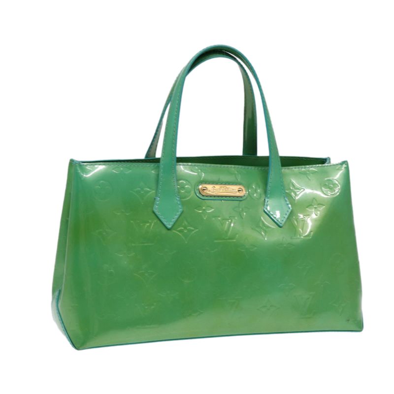 Louis Vuitton Monogram Vernis Wilshire PM Bag Blue Lagon M91724  88301