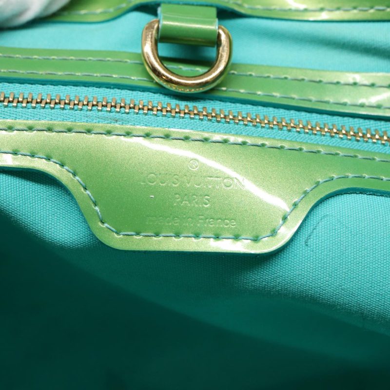 Louis Vuitton Monogram Vernis Wilshire PM Bag Blue Lagon M91724  88301 - Image 10