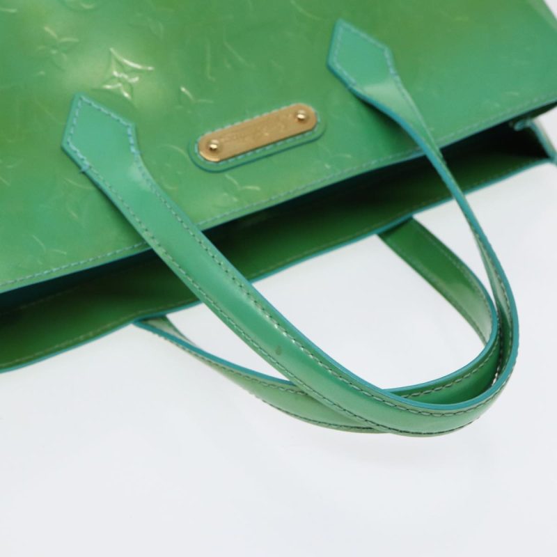 Louis Vuitton Monogram Vernis Wilshire PM Bag Blue Lagon M91724  88301 - Image 7