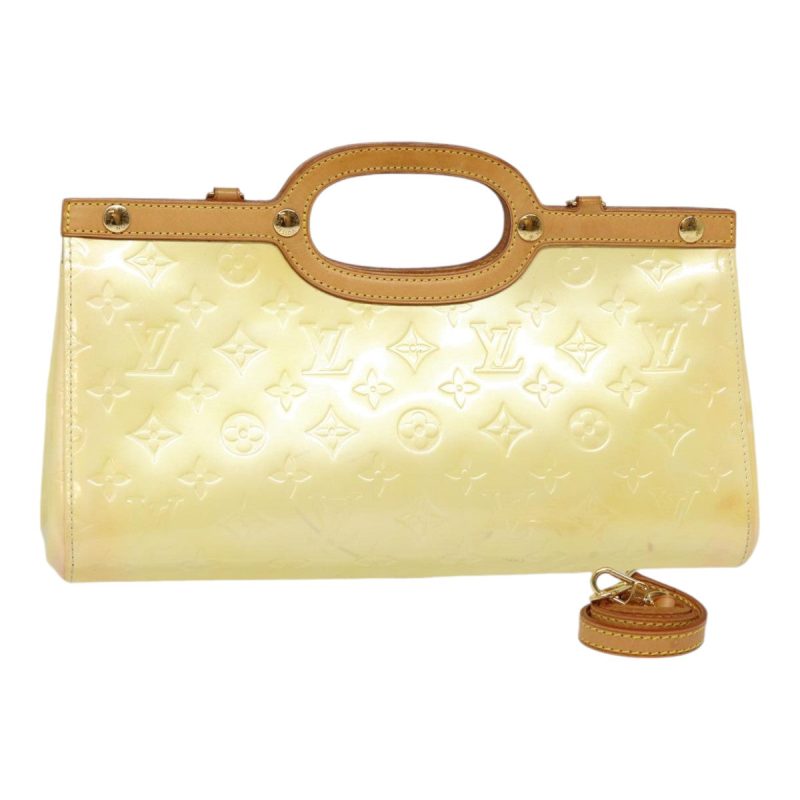 Louis Vuitton Monogram Vernis Roxbury Drive Hand Bag Perle M91374  88360