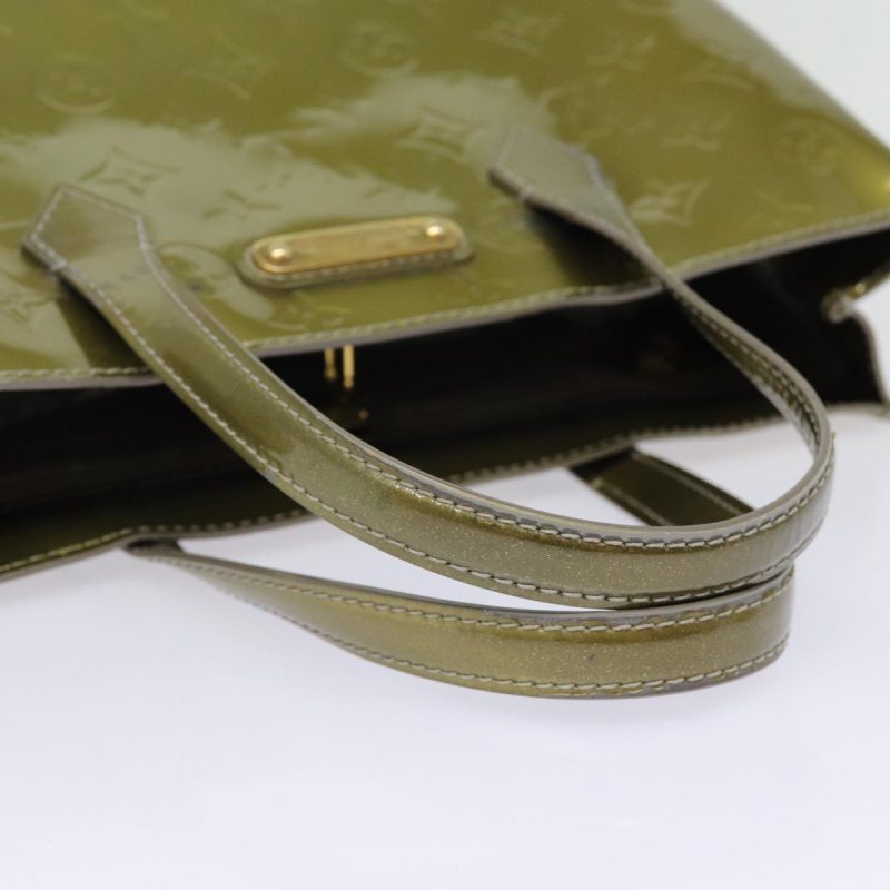Louis Vuitton Monogram Vernis Wilshire PM Bag Gris Art Deco M91627  88363 - Image 7